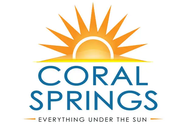 Coral Springs logo with rising sun
