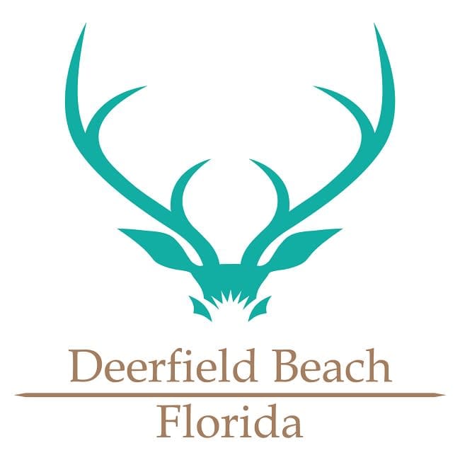 Teal deer logo, Deerfield Beach, Florida