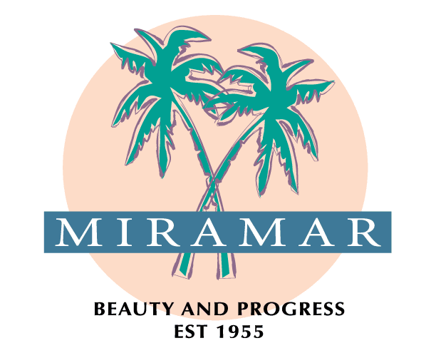 Miramar logo with two stylized palm trees