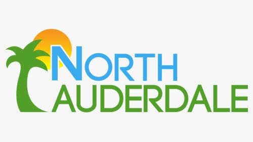 North Lauderdale logo with palm tree and sun