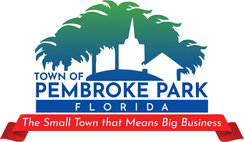 Pembroke Park Florida logo with palm silhouette