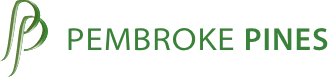 Pembroke Pines green logo with stylized P