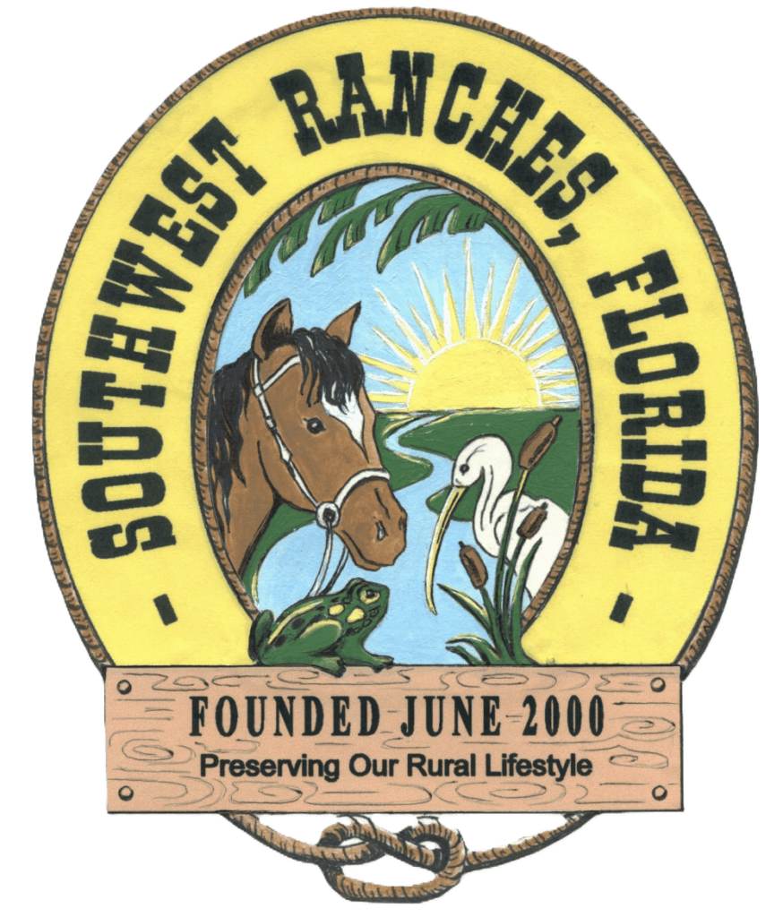 Southwest Ranches logo with horse and heron